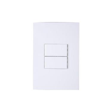 Imagem de Interruptor Simples Duplo Margirius Sleek Com Placa 10A 4X2