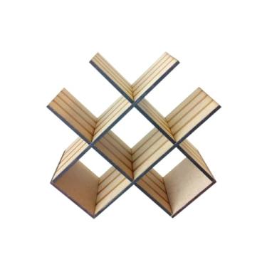 Imagem de Adega Rack Mini Porta Vinho Em 6 Garrafas De Vinho