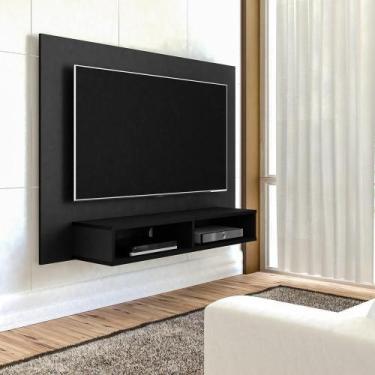 Imagem de Painel Com Suporte 50" Multimóveis Cr45158 Preto Preto - MULTIMOVEIS