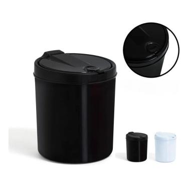 Imagem de Lixeira De Pia Plástico 3 Litros Click Cesto De Lixo Cozinha