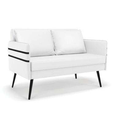 Imagem de Namoradeira 02 Lugares Mari Corino Branco De Ferro