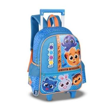 Imagem de Mochila Carrinho Bolofofos Bolsa Escolar Infantil Pré escola-Unissex