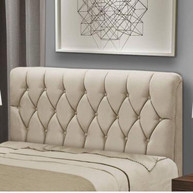Imagem de Cabeceira King 195cm Capitone Istambul Dobuê Bege
