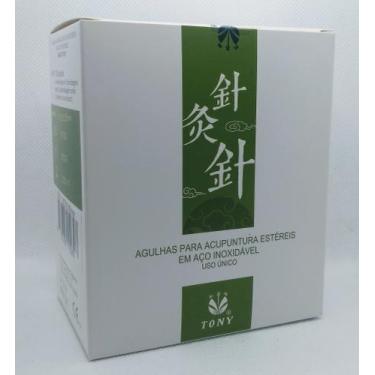 Imagem de Agulhas Para Acupuntura 0,25x30 mm Caixa com 1000 Unidades - Tony - Su