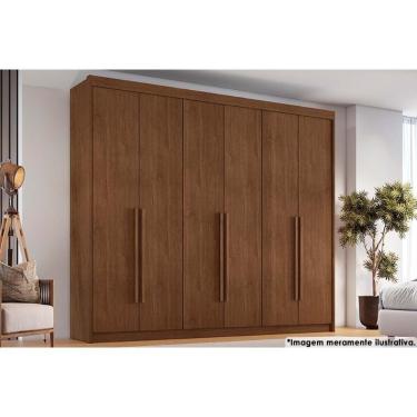 Imagem de Guarda Roupa Casal 6 Portas E 6 Gavetas Versalhes Cacau - Conquista