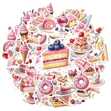 Imagem de 70 peças de doces de sobremesa adesivos DIY deliciosos para laptop, bagagem, álbum de recortes, diário, adesivo, faça você mesmo, telefone, guitarra, laptop, notebook, mala de viagem
