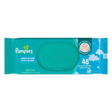 Imagem de Lenços Umedecidos Pampers Cuidado de Bebê 48 Unidades