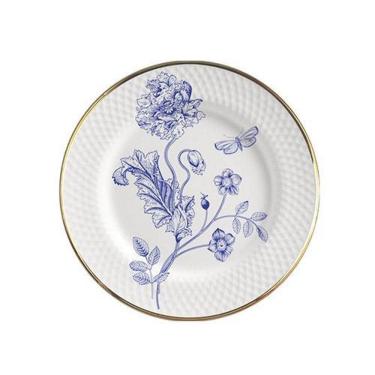 Imagem de Conjunto Com 6 Pratos Sobremesa Adelaide Filete Ouro 21Cm