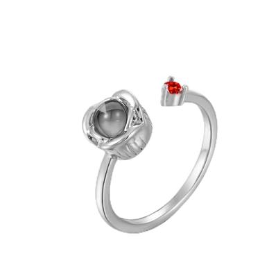 Imagem de EMIRISTIC Anel de foto personalizado para mulheres - Anel de prata com pedra do mês de nascimento com imagem personalizada para Dia dos Namorados, aniversário, Dia das Mães Qualquer Especial, Free