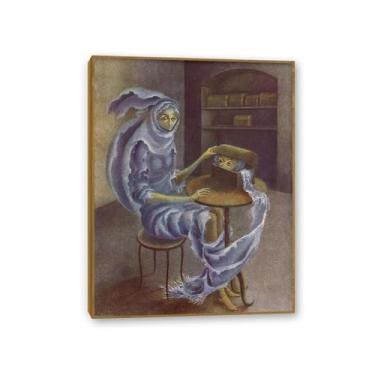 Imagem de Remedios Varo Decoração de parede Abut, impressão em tela pintura surrealismo arte de parede decoração de casa Remedios Varo pôster presente para quarto sala de estar 90 x 70 cm (36 x 28 pol) moldura