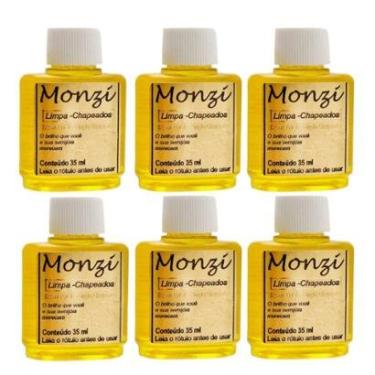 Imagem de Kit 6 Limpa Chapeados Semijóia Monzi 35ml Original Liquido Jóias Combo Atacado Revenda-Unissex