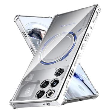 Imagem de Anoowkoa Capa de TPU para ZTE Nubia Red Magic 11 Pro Plus: capa transparente antiamarelamento. À prova de choque de grau militar. Ultrafina à prova de quedas e supermacia. Para RedMagic 11 Pro Plus