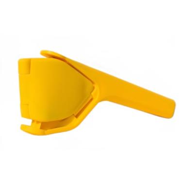 Imagem de Espremedor de limão portátil, extração máxima de suco, espremedor de limão, espremedor de frutas cítricas manual sem esforço com coador embutido, uso para limão, limão, frutas, laranja e amarelo