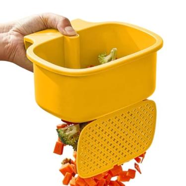 Imagem de HGTRH Cesto peneira para lava-loiças, cesta peneira para ralo de pia com design de vácuo por pressão e auto-limpeza para secar alimentos diários, cozinha, casa de banho, chuveiro e máquina de lavar