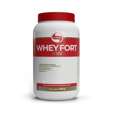 Imagem de Whey Fort 3w 900g Pote 900g Paçoca - Vitafor-Unissex