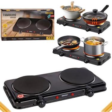 Imagem de Fogão Elétrico Startools Indução 2000W Fogareiro 5 Níveis 2 Bocas com 