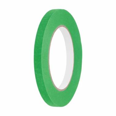 Imagem de HARFINGTON Fita adesiva colorida de 3/20.3 cm x 54.6 jardas, papel crepe universal, fita adesiva colorida para pintura, desenho, faça você mesmo, etiquetagem artesanal, selagem, verde escuro