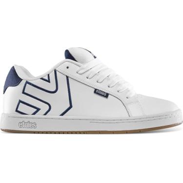 Imagem de etnies Tênis de skate masculino Fader, Branco/Branco/Azul Marinho, 41
