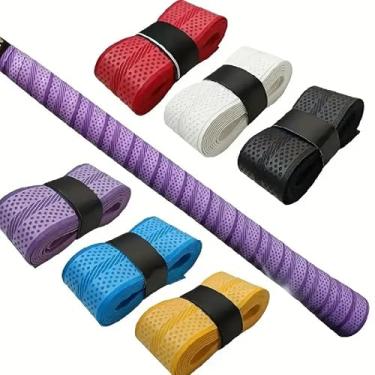 Imagem de 1 peça de raquete de badminton de tênis, antiderrapante e super absorvente, fita adesiva para raquete de tênis