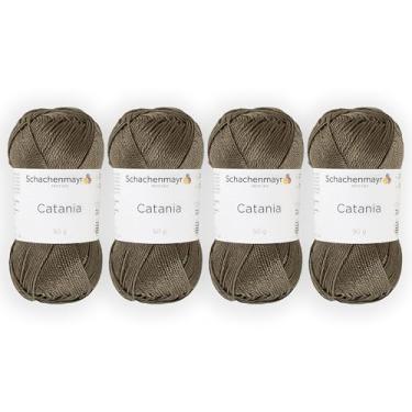 Imagem de 4 novelos/pacote Schachenmayr (SMC) Catania Originals Yarn, cada bola 50 g (125 m), 100% algodão mercerizado para fio de tricô e crochê, peso esportivo, 414 - camuflagem