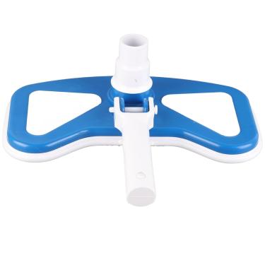 Imagem de Cabeça Triangular de Vácuo para Piscina, 12 '', Piscina Curvada, Azul e Branca, Sucção, Escova, Ferramentas de