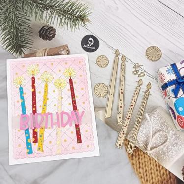 Imagem de Alinacutle Golden Cut Dies corte de metal cortado para embalagem de presente papel artesanato feito à mão cartões DIY cartões comemorativos scrapbooking e álbum decoração de presentes de férias (andle