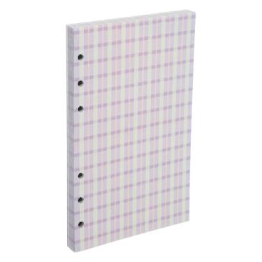 Imagem de PATIKIL A6 Papel de folha solta, 80 folhas de 17 x 10 cm, refil para fichário de papel quadriculado para 6 anéis, agenda, agenda, profissionais, roxo