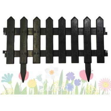 Imagem de Cerquinhas Para Jardim Plástico Horta Canteiro Piscina Kit 6 - NoBrand