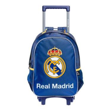 Imagem de Mochila Escolar Rodas Costas Time Real Madrid 16678 - Xeryus