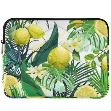 Imagem de Capa para notebook Tropical Leaf Lime Limão para Macbook Air 13 polegadas capa fofa para laptop 13-14 polegadas universal
