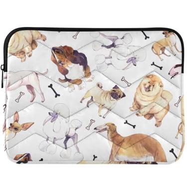 Imagem de Capa protetora para notebook com estampa de cachorrinho de animais de estimação fofos para MacBook Air, capa protetora universal de 13 a 14 polegadas para laptop de 13 polegadas