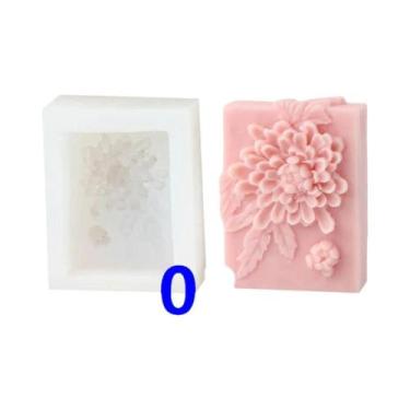 Imagem de Molde De Silicone Para Sabonete Com Padrão Floral 3D, Ferramenta DIY P