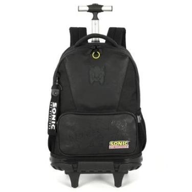 Imagem de Mochila de Rodinhas Escolar Juvenil Sonic-Masculino