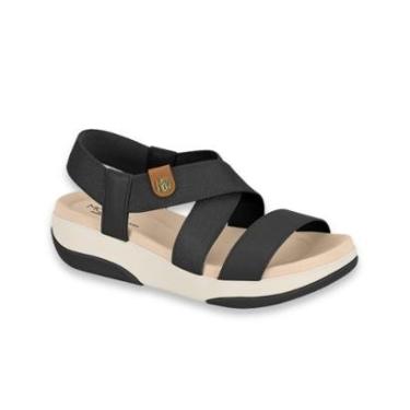 Imagem de Sandalia Papete Modare Feminina Ortopedica Conforto Fascite Plantar Esporao Elastico Ref: 7209.103-Feminino