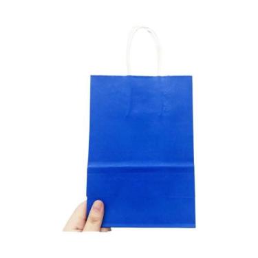 Imagem de Sacolas De Presente Coloridas De Papel Kraft Com Alças Para Festas De 