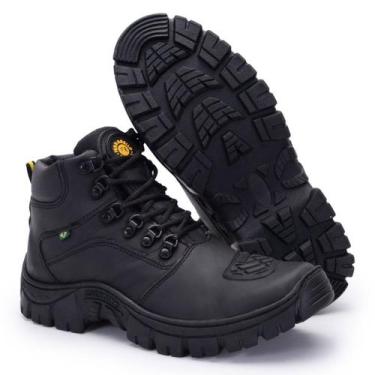 Imagem de Bota Masculina, Cuturno Masculino, Coturno Couro Legitimo Motoqueiro, 