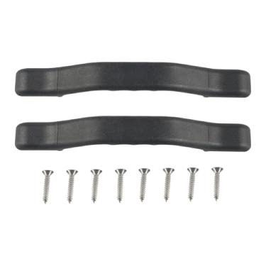 Imagem de Alça de apoio para trailer | Suporte de assistência de corrimão de segurança de nylon de 2 peças - Alça de tração de degrau de entrada - para trailers de viagem, carrinhos de golfe, celeiros, casas de