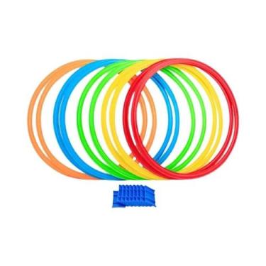 Imagem de Conjunto De Jogo De Anéis De Pular Para Crianças Com 10 Anéis E 10 Con