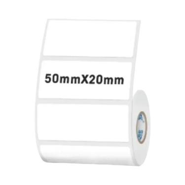 Imagem de Etiqueta Térmica Adesiva Impermeável De 50mm, Papel Branco Para Impres