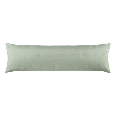 Imagem de Porta Travesseiro Altenburg Body Pillow Ultrawave 40cm X 130cm Verde Ritmo