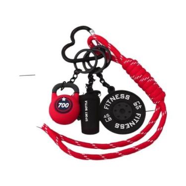 Imagem de Chaveiro Mini Haltere 3D Para Mulheres, Pingente De Bolsa De Fitness, 
