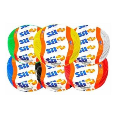 Imagem de Cabo Fio Flexível Azul 750v 4mm 100m - Sil