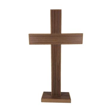Imagem de Crucifixo Para Parede Ou Mesa De Madeira Jesus Cristo Grande