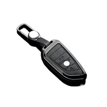 Imagem de Capa de couro para chave de carro Capa protetora Compatível com BMW X1 X3 X5 X6 X7 1 3 5 6 7 Série G20 G30 G11 F15 F16 G01 G02 F48 Acessórios(C-black keychain)