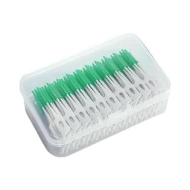 Imagem de Escova Interdentária De Silicone Super Macia 200 Unidades, Limpador De