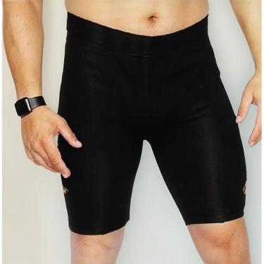 Imagem de Bermuda Ciclismo Bike Masculina C/Forro Gel E Bolso Preto G