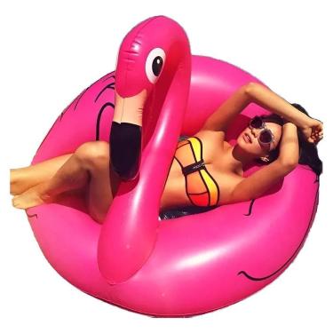 Imagem de Boia Flamingo Gigante Grande Piscina Praia Infláve Flamingo