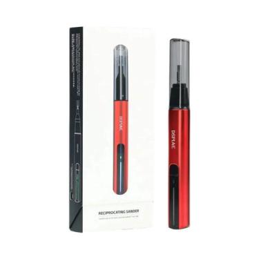 Imagem de Lixadeira Elétrica Mini USB Recíproca Com Lixa Autoadesiva E 3 Cabeças