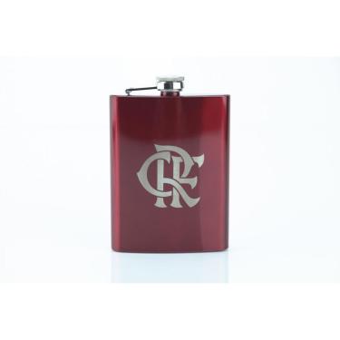 Imagem de CANTIL DE BEBIDAS FLAMENGO 220ML - AÇO VERMELHO INOX-Unissex