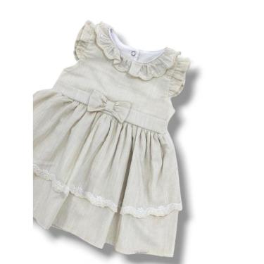 Imagem de Vestido Bebê Menina Luxo Bordado Festa Verão Paraiso 15503-Feminino